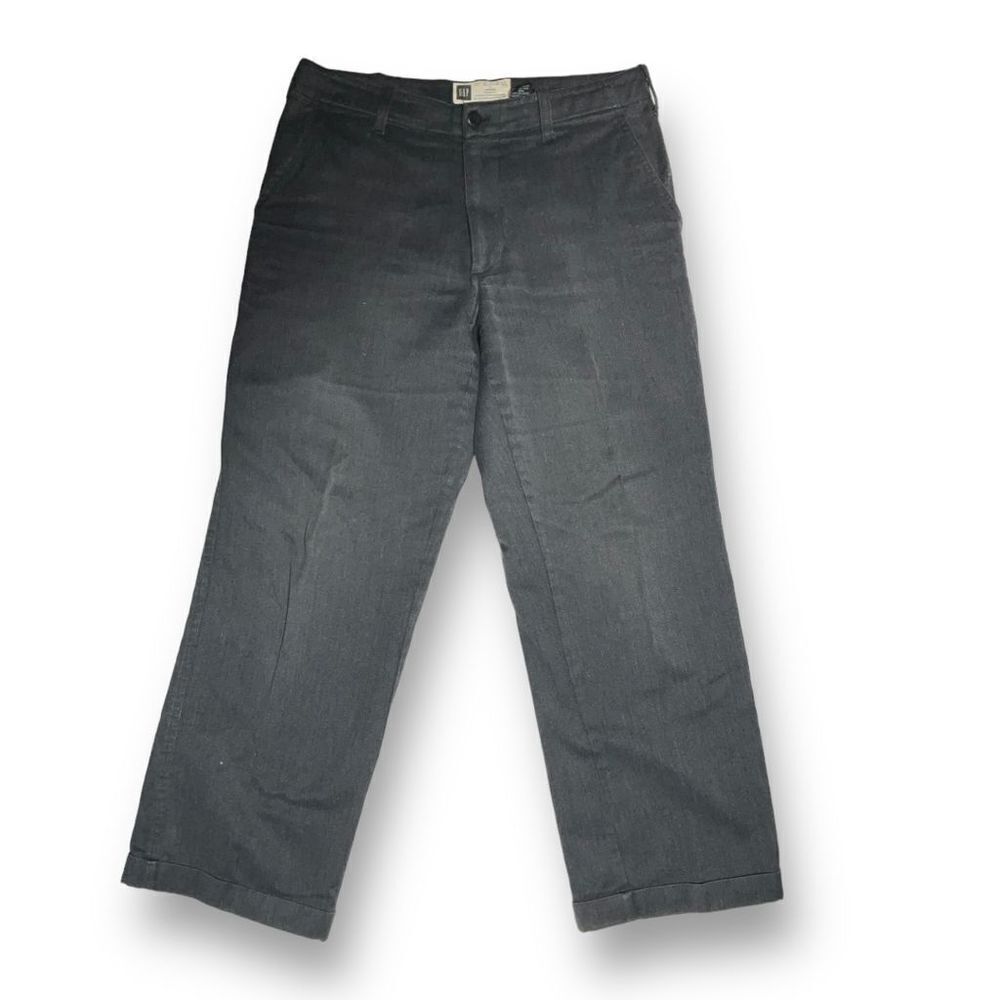 🧵 GAP Men’s Hipster Wool Blend Service Trousers Sz 30x32 Dark Gray Straight Fit